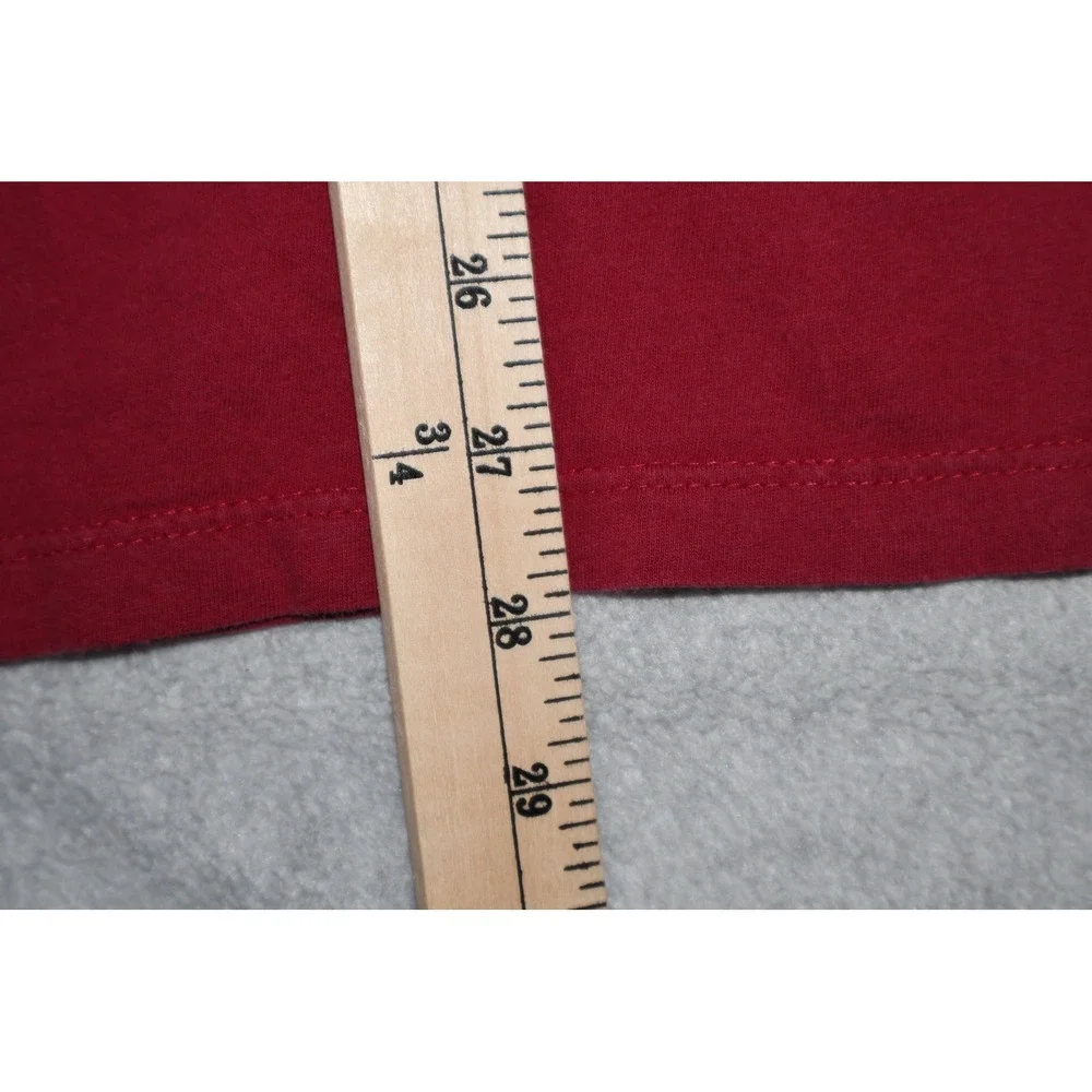 The North Face Long Sleeve T-Shirt Mens XL Maroon Graphic Logo Circular Design